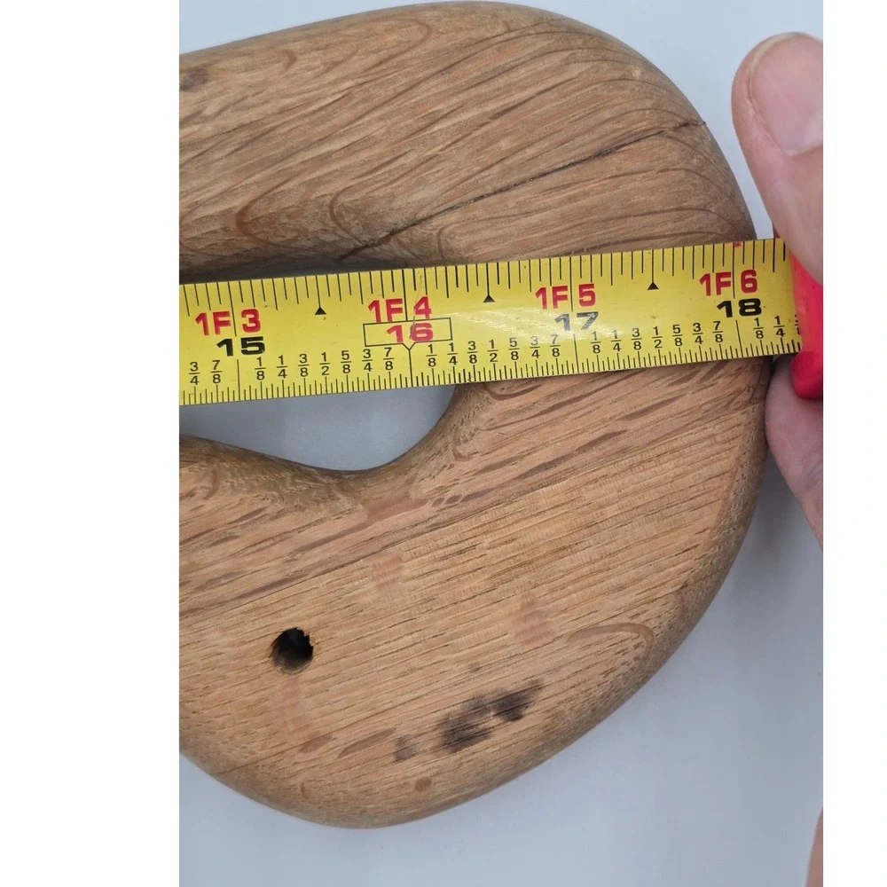 Vintage Handmade Swan Wooden‎ Cutting Board Round Rustic Farmhouse Serving Tray